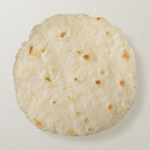 Burritos, reuzentortilla rond kussen