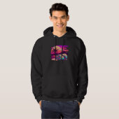 Burritos Synthwave 80s Retrowave Aesthetic Hoodie (Voorkant volledig)