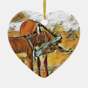 Burro de mère et ornement de fils