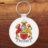 Burroughs Family Crest Sleutelhanger (Voorkant)