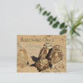 Burrowing owls, Arizona Briefkaart (Staand voorkant)
