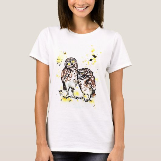 Burrowing Owls Bird T-shirt (Voorkant)