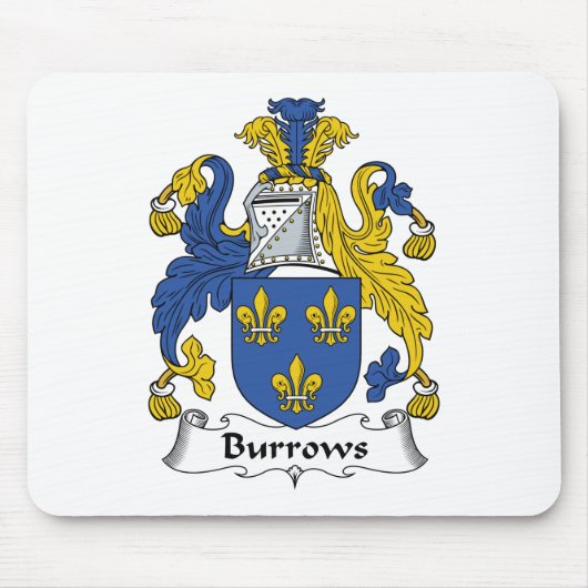 Burrows Family Crest Muismat (Voorkant)