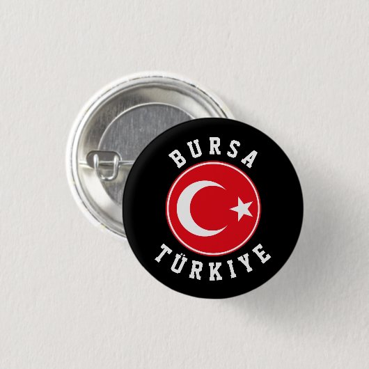 Bursa, Turkije Ronde Button 3,2 Cm (Voorkant /achterkant)