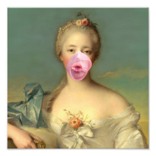 Burst Bubble Gum Diva III Foto Afdruk