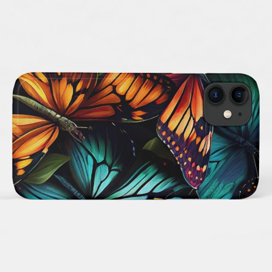 Burst–Butterflies in Motion Case-Mate iPhone Case (Achterkant (horizontaal))