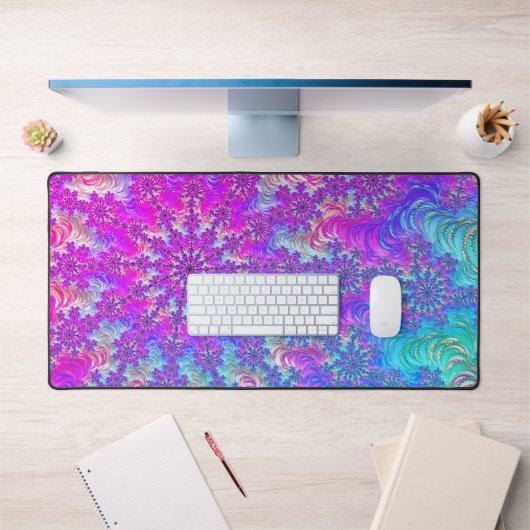 Burst de fractale coloré psychédélique vibrant et (Bureau 1)