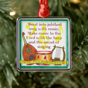 Burst in Jubilant Song Kerstornament Metalen Ornament