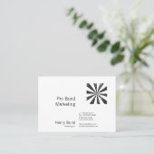 Burst (Letterdruk Stijlachtergrond) Visitekaartje (Staand voorkant)