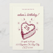 Burst of Fun – Editable Birthday Party Invitation (Devant / Derrière)