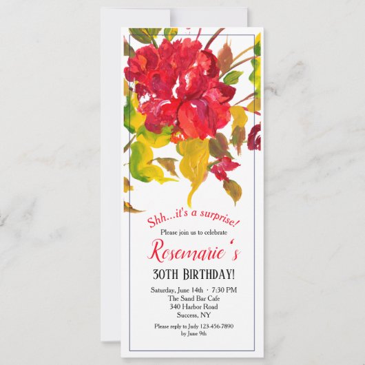 Burst van de Rode Uitnodiging (Voorkant)