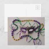 BURST VAN MARDI GRAS COLORS BRIEFKAART (Voorkant / Achterkant)