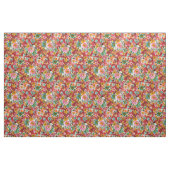 BURSTING Bold Rouge Aquarelle tissu floral (Yard)