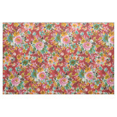 BURSTING Bold Rouge Aquarelle tissu floral (Fat Quarter)