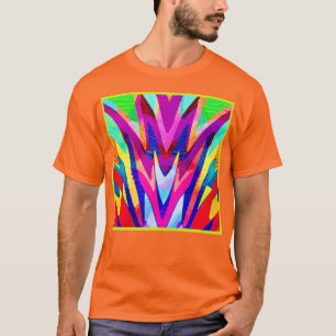 Bursting Color Abstraction Patroon T-shirt