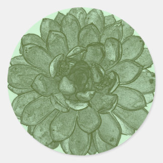 Bursting Open - Groen en Blauw Ronde Sticker