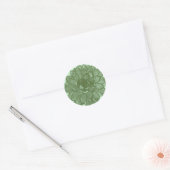 Bursting Open - Groen en Blauw Ronde Sticker (Envelop)