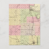 Burt County, Nebraska Briefkaart (Voorkant)