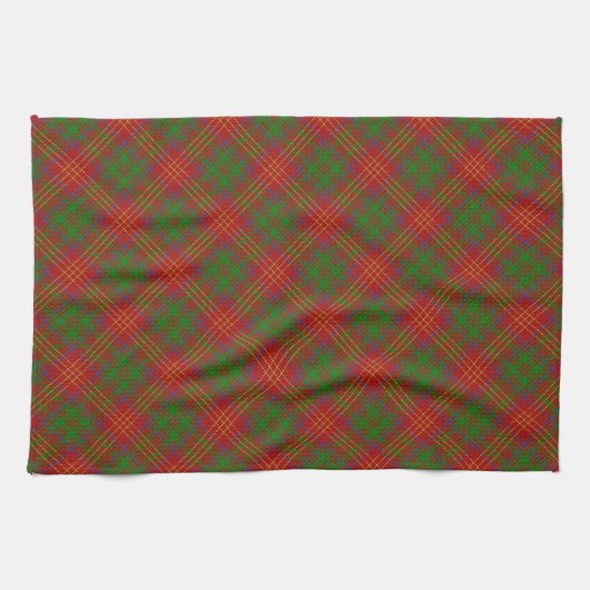 Burtish Clan Tartan Serviette de cuisine (Horizontal)
