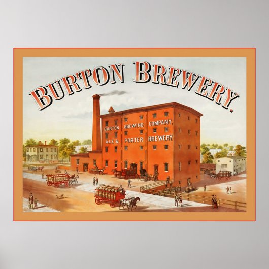 Burton Brewing Company ~  Adverteren Poster (Voorkant)