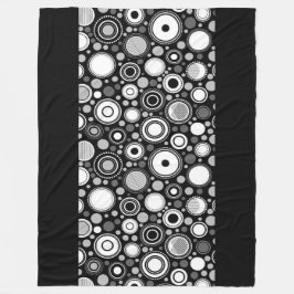Burton Family Collectie grijs/zwart/wit Fleece Deken
