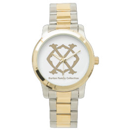 Burton Family Collectie oversized tweekleurig Horloge