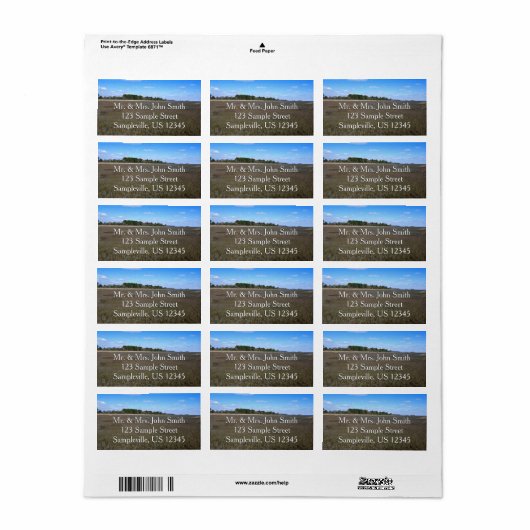 Burton Island Natuur Preserve Trail Etiket (Full Sheet)