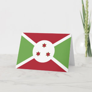 Burundese vlag bedankkaart