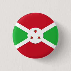 Burundese vlag, vlag van Burundi Ronde Button 3,2 Cm