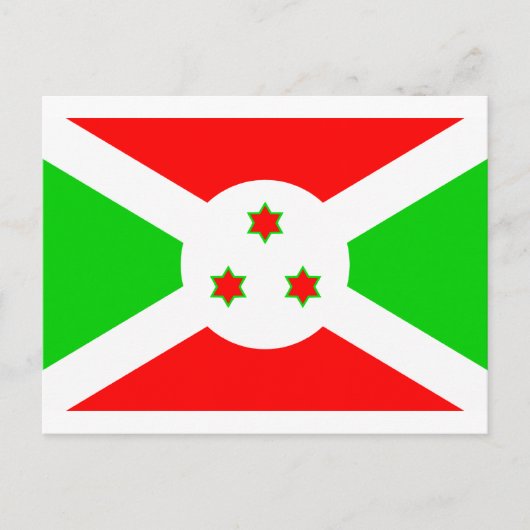 Burundi Flag Briefkaart (Voorkant)