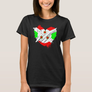 Burundi Flag ik hou van Burundi Het is in mijn dna T-shirt