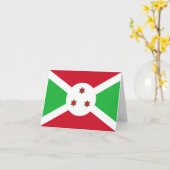 Burundi Flag Kaart (Gele Bloem)