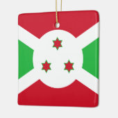 Burundi Flag Keramisch Ornament (Links)