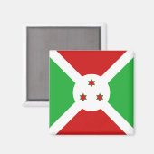 Burundi Flag Magnet Magneet (Voorkant / Achterkant)