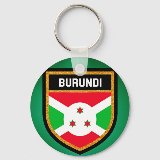 Burundi Flag Sleutelhanger (Voorkant)