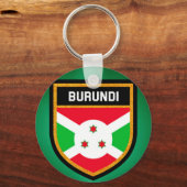 Burundi Flag Sleutelhanger (Voorkant)