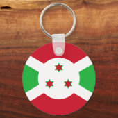Burundi Flag Sleutelhanger (Voorkant)