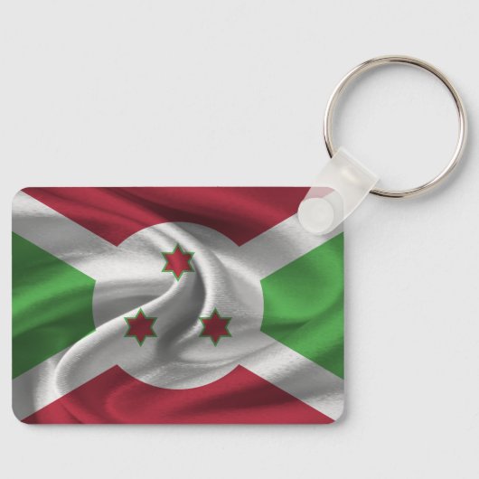 Burundi Flag Sleutelhanger (Voorkant)