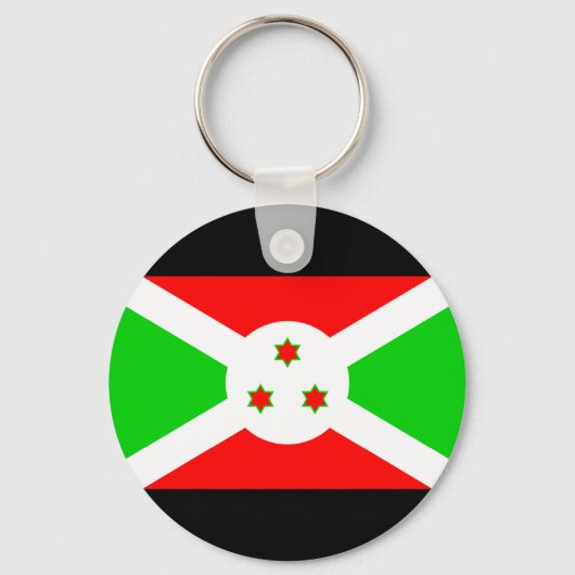 Burundi Flag Sleutelhanger (Voorkant)