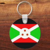 Burundi Flag Sleutelhanger (Voorkant)