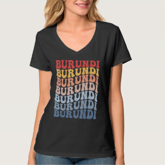 Burundi Groovy Retro Burundian T-shirt