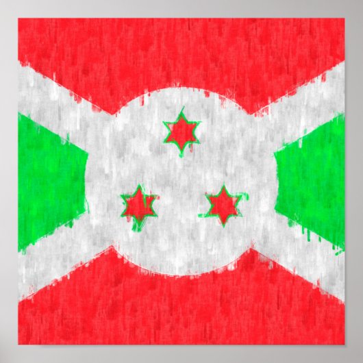 Burundi Oil Painting Drawing Poster (Voorkant)
