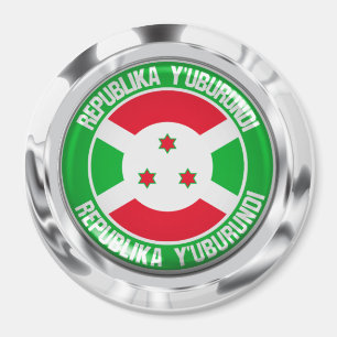 Burundi Round Emblem Magneet