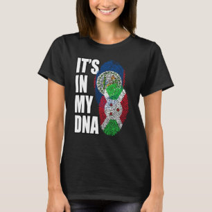 Burundian en Belizean Mix DNA-vlagwerelderfgoed T-shirt