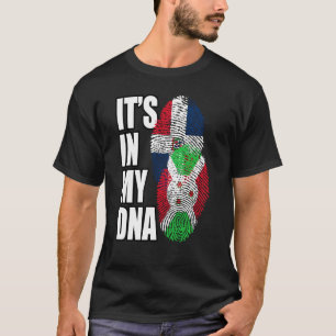 Burundische en Dominicaanse Mix Dna-vlagwerelderfg T-shirt