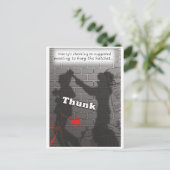 "Bury the Hatchet" Briefkaart (Staand voorkant)