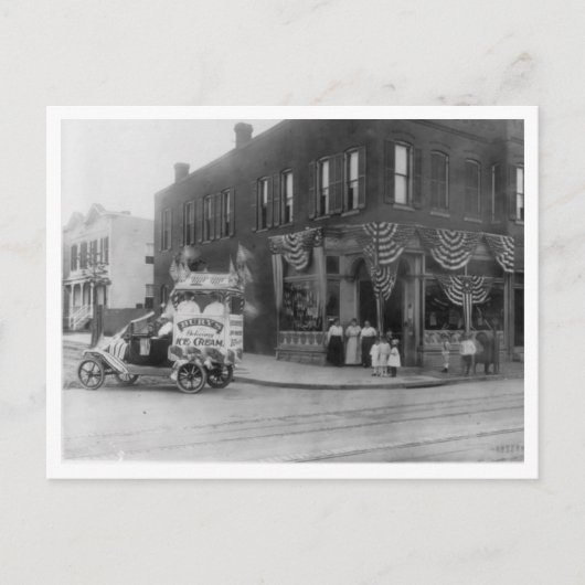 "Bury's ijskap" Briefkaart (Voorkant)