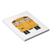 Bus achteraan school notitieblok (Schuin)