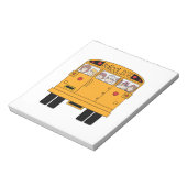 Bus achteraan school notitieblok (Gedraaid)