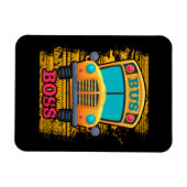 Bus boss - schoolbuswaardering magneet (Horizontaal)